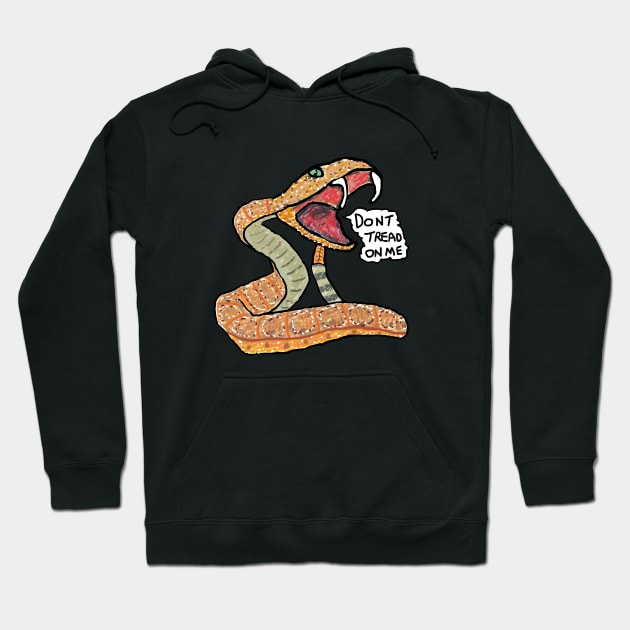 Dont Tread On Me Hoodie by Mark Ewbie